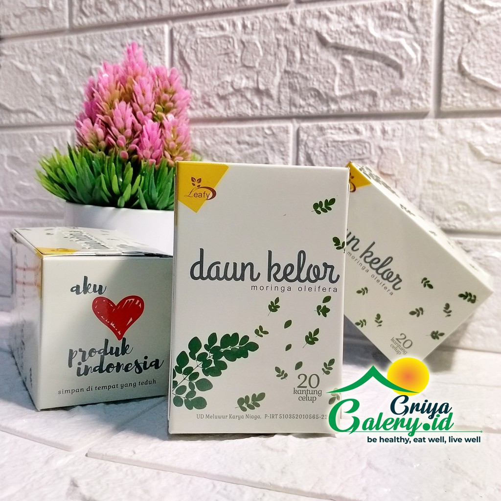

Leafy Teh Daun Kelor Moringa Tea Teh Celup Herbal Alami diet JSR sby