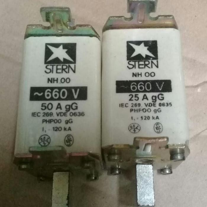 NH Fuse Link Size 00 (NH-00) 25-100 Ampere 660V merk Stern Jerman p