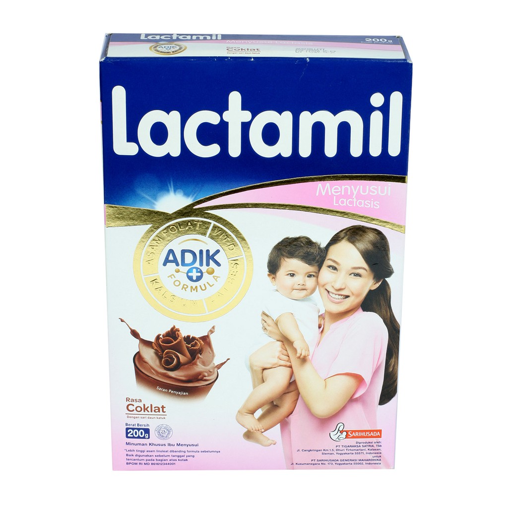 Lactamil Lactasis Susu Ibu Menyusui Rasa Coklat 200g Shopee Indonesia