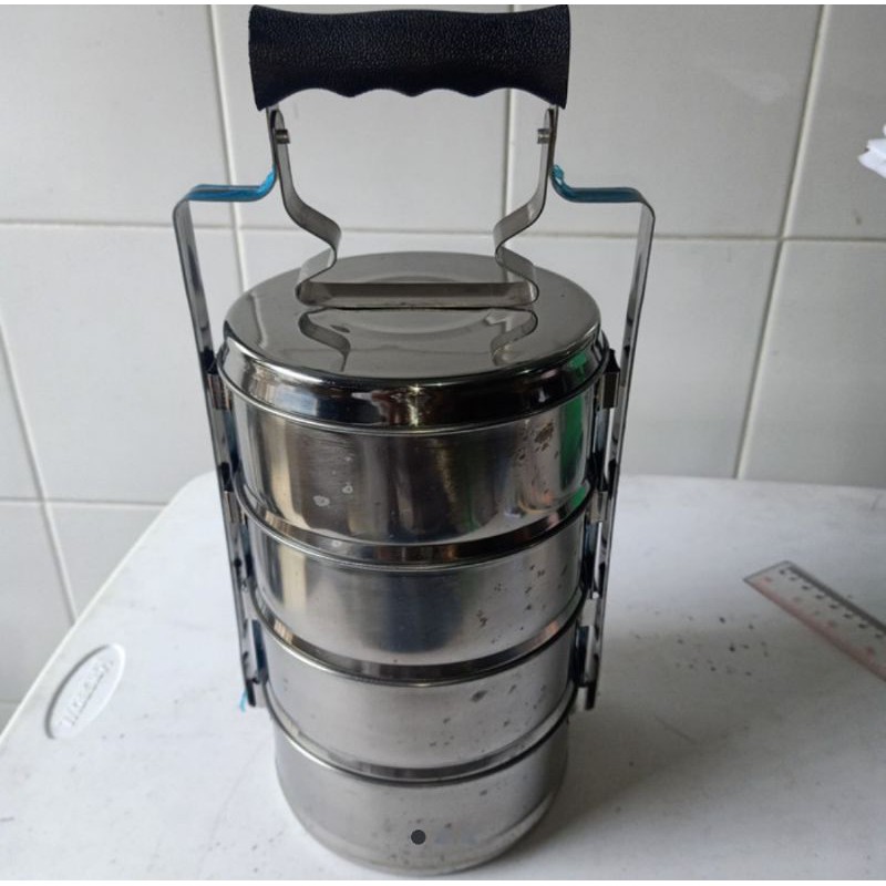 CUCI GUDANG Rantang Stainless Steel 14x4 Tipe Susun Nomuri (double turun harga)