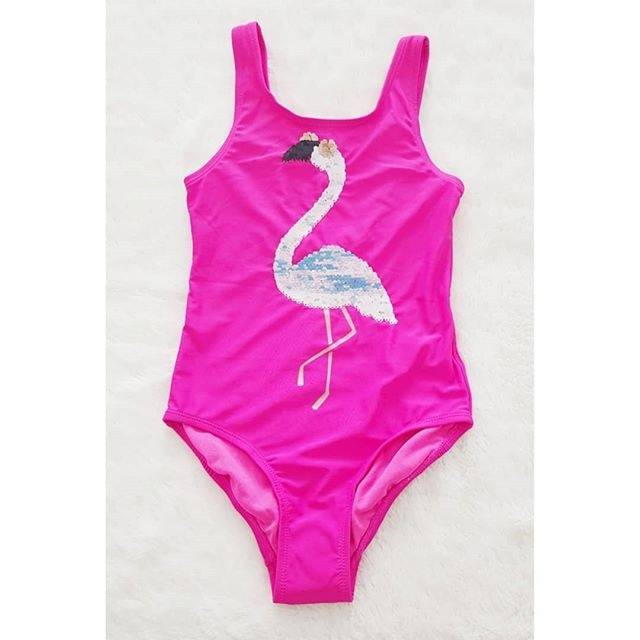  Baju  Renang Anak  Flamingo  Sequin Shockpink Shopee Indonesia