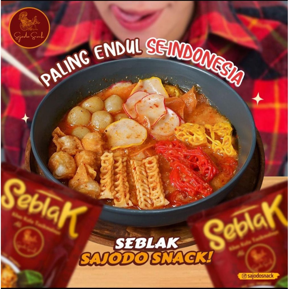 

(RESSELLER RESMI) SEBLAK BY SAJODO SNACK BEST SELLER ENDUL SE INDONESIA SNACK KEKINIAN SNACK HITZ TERLARIS VIRAL