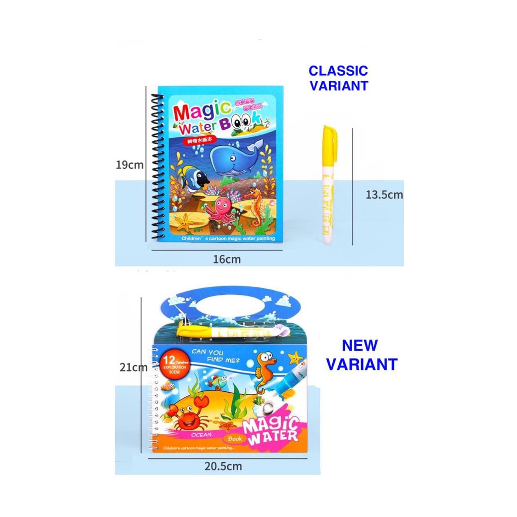 

Mainan Edukasi Buku Magic Water Drawing Painting Book Mewarnai Air Water Doodle Book Buku Gambar
