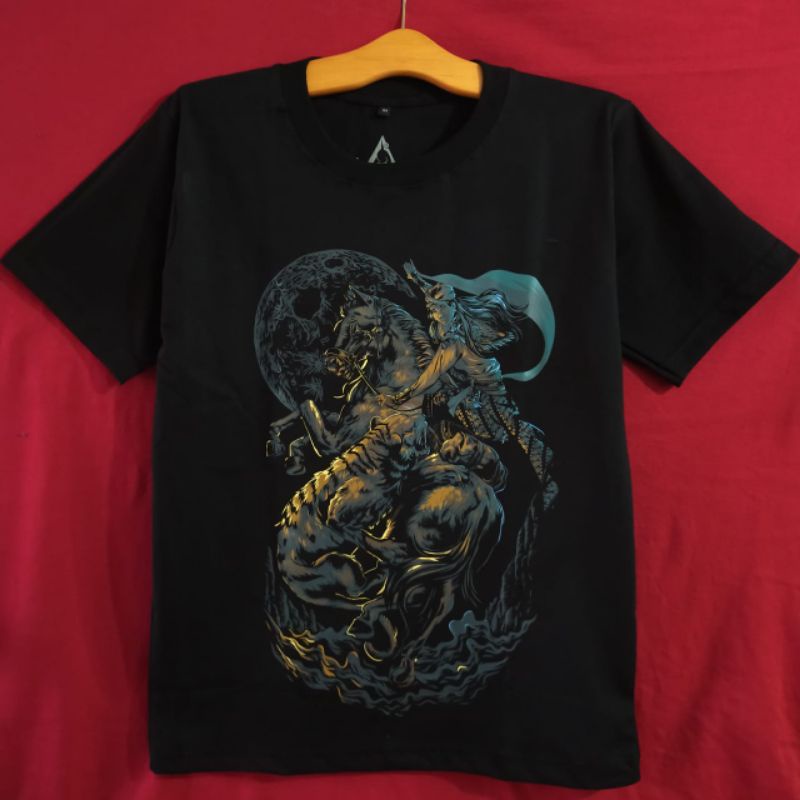 baju reog/kaos reog/kaos budaya Hitam Katun Jathilan Macan Ponorogo