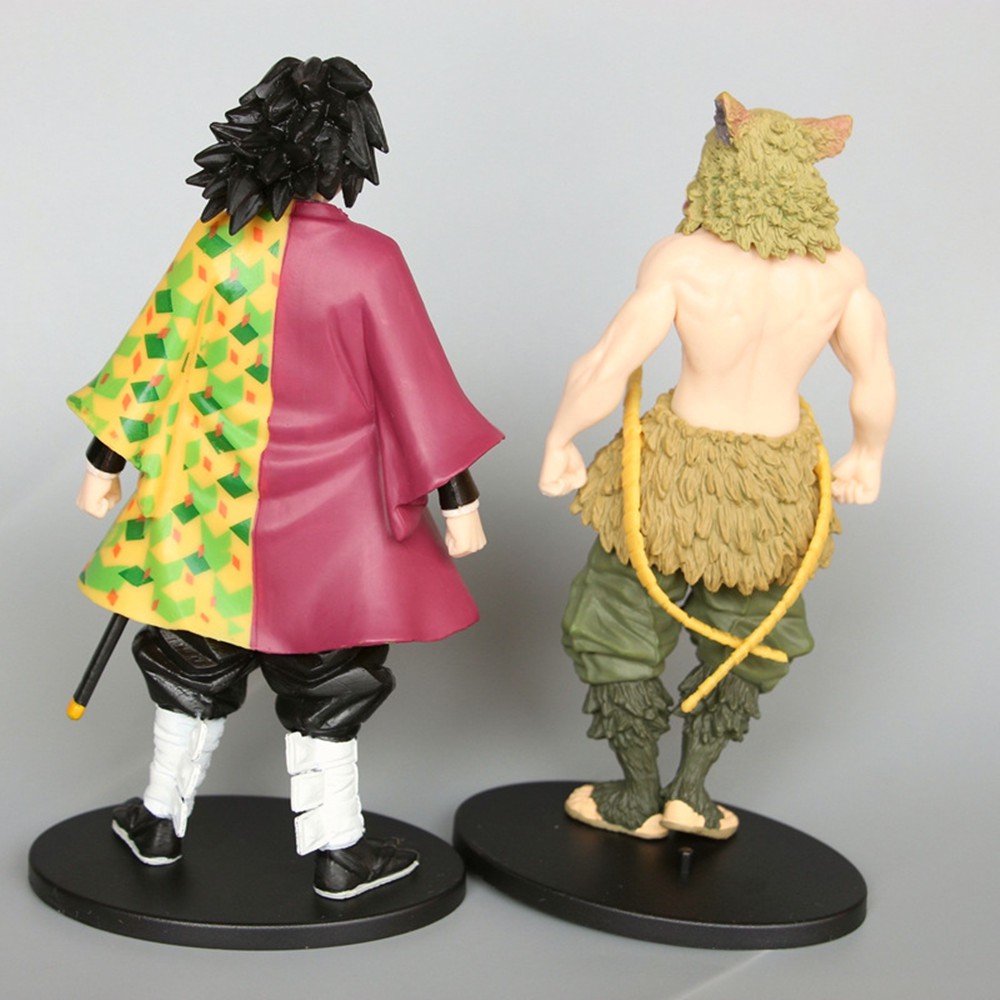 Action Figure Anime Demon Slaye Kimetsu Zenitsu Agatsuma Nezuko Tanjirou Hashibira Bahan Pvc