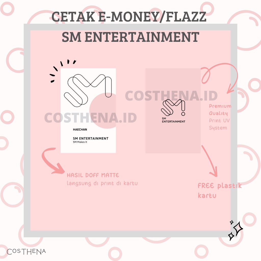 CETAK E-MONEY-FLAZZ-BRIZZI SM ENTERTAINMENT CUSTOM