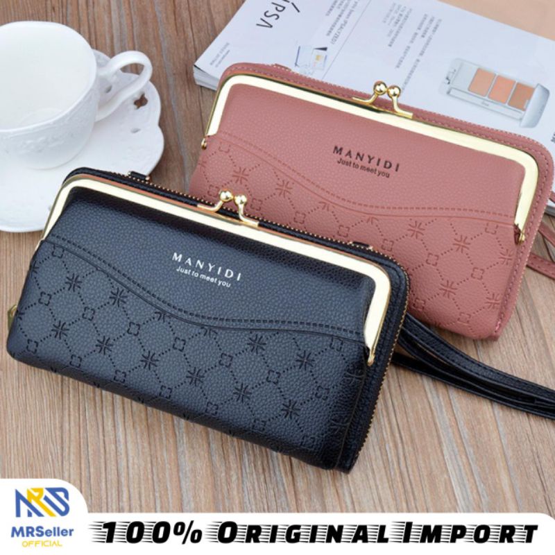 MANYIDI Dompet Tas HP Selempang Wanita Murah Kulit Premium Import F151