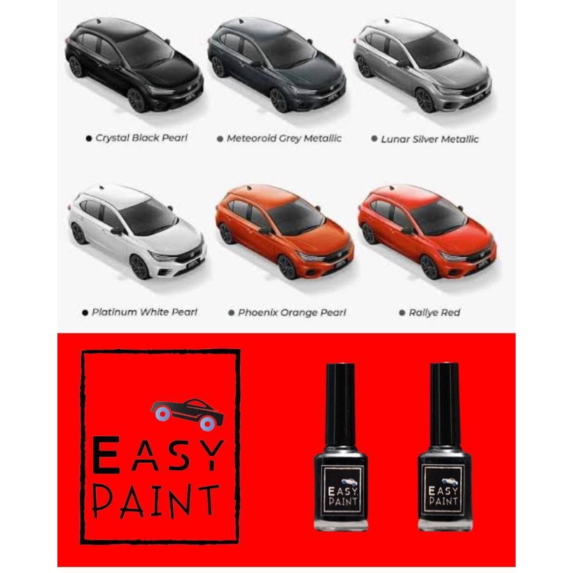 Cat Oles Mobil Honda City Hatchback 2022UP White Pearl Black Grey Orange Red Silver 15ml