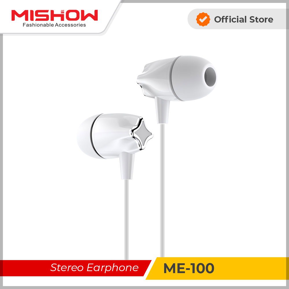 Advance Digitals MISHOW Earphone / Headset  Me-100  ExtraBass with Mic Garansi Resmi 1 tahun