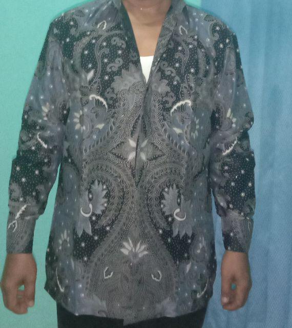 Baju Batik Pria Lengan Panjang | Wahyu Alit Lawasan By Batik Florist