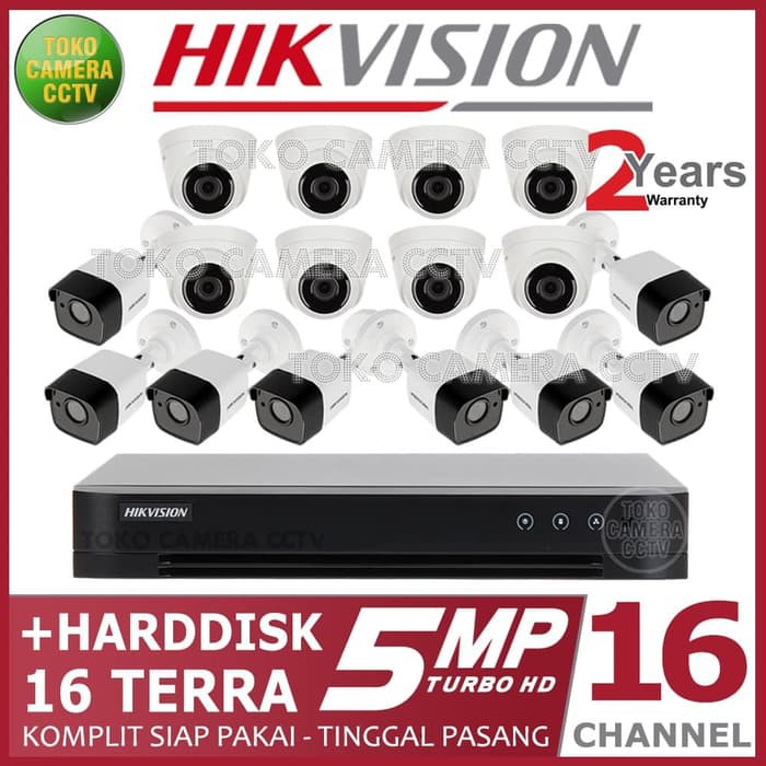 Paket CCTV IP Camera Hikvision 16 Channel Keamanan Kamar Anda Yang Paling Terpercaya