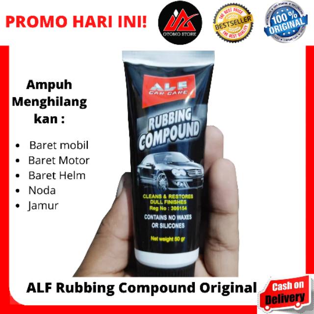 ALF RUBBING COMPOUND 50gr Poles Magic Penghilang Baret dan Lecet Body Mobil Motor Helm Ampuh Cod