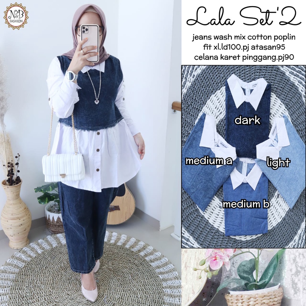 Lala Set #2 By N&B Setelan Jeans Wanita