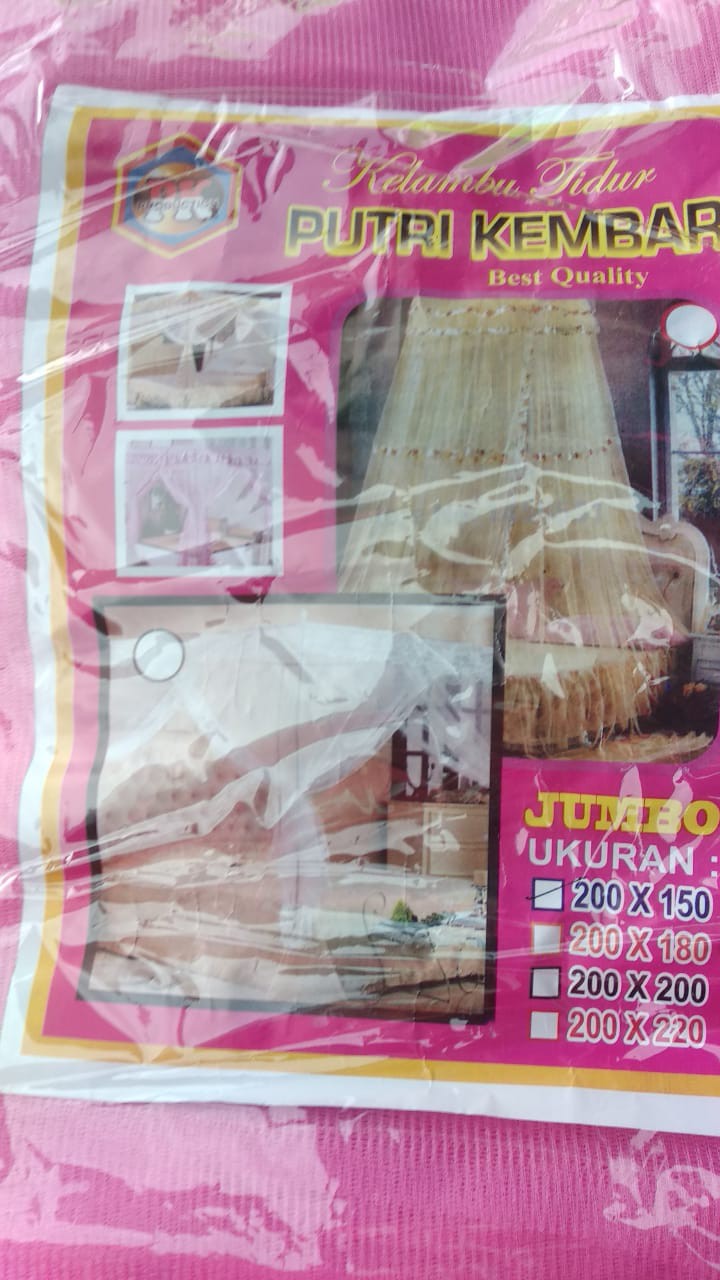 Kelambu Gantung Kotak Polos 150x200cm