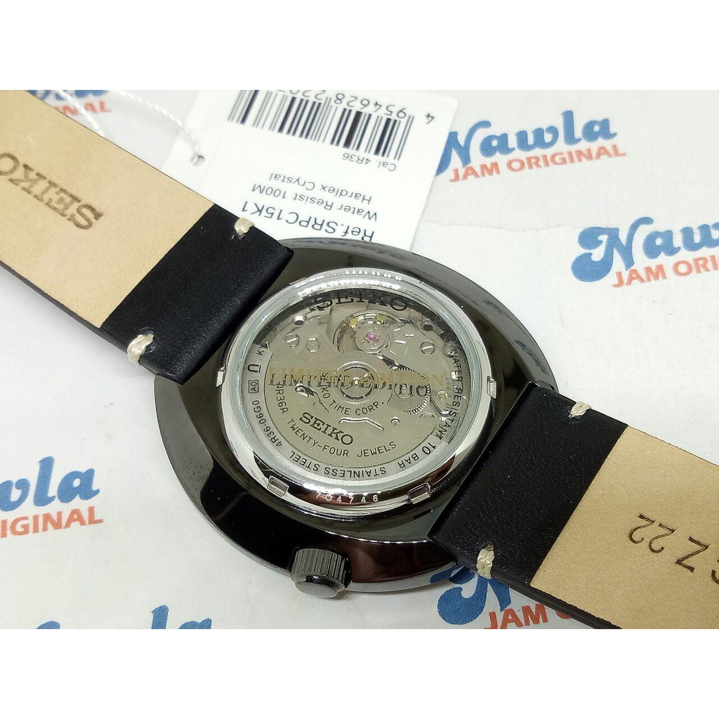 Seiko Automatic SRPC15K1 Recraft Full Black - Jam Tangan Pria SRPC15
