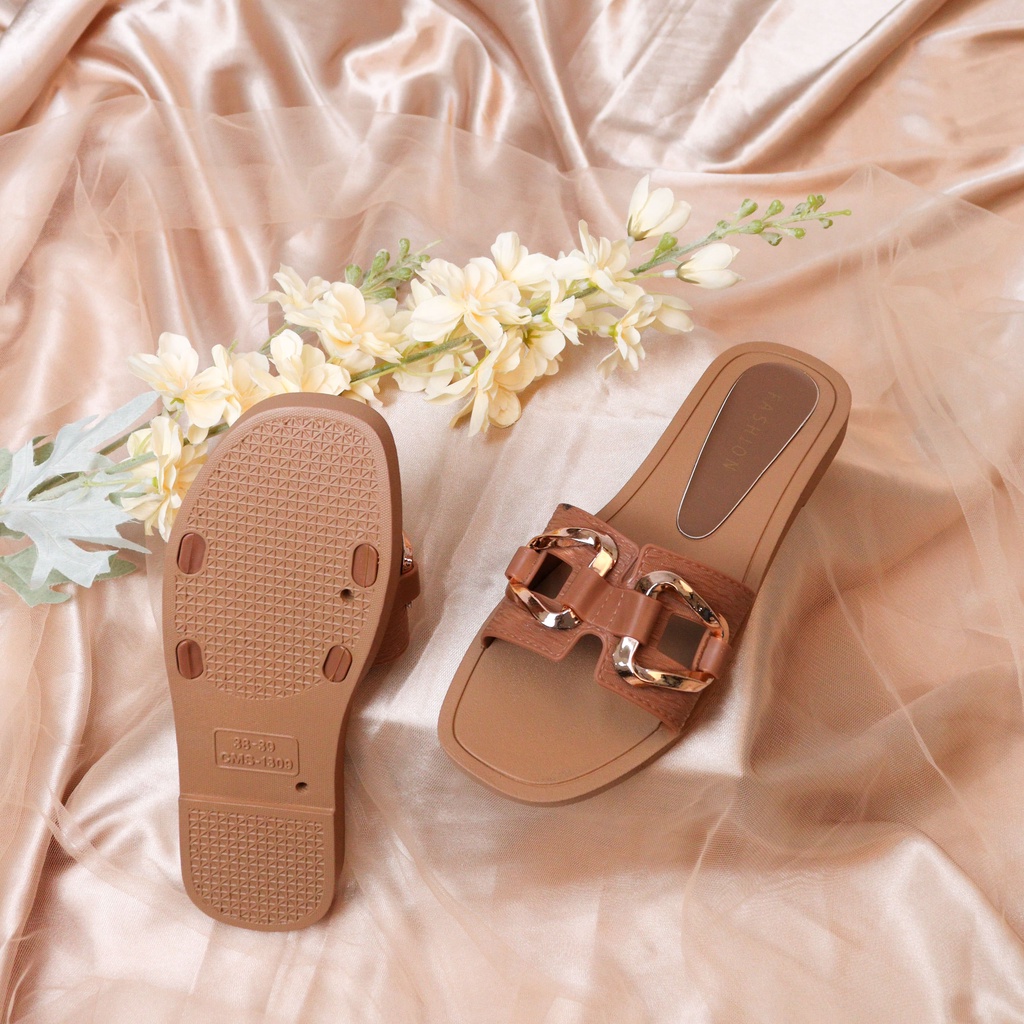 Clarie Sandal Slip On Teplek Wanita- Demorin Wanita