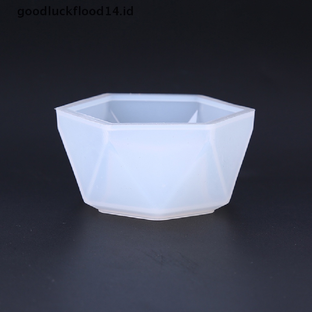 [OOID] Plant Flower Pot Silicone Mold Epoxy Resin DIY Candle Holder Mould Jewelry Tools ID