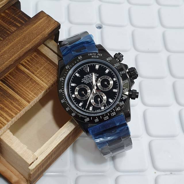 JAM TANGAN ROLEX DAYTONA RANTAI CRONO TGL AKTIF 4,5 CM // JAM TANGAN PRIA
