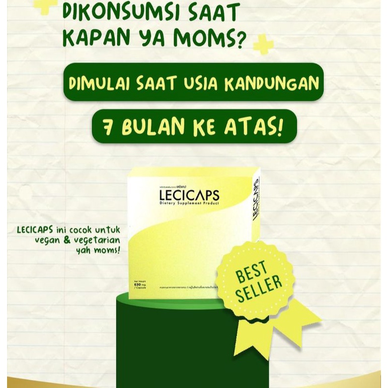 LECICAPS ECER PER CAPSUL/ Obat pelancar ASI mampet/ grinjilan/ mastitis/FENUCAPS PLUS ORIGINAL/Lecicaps official