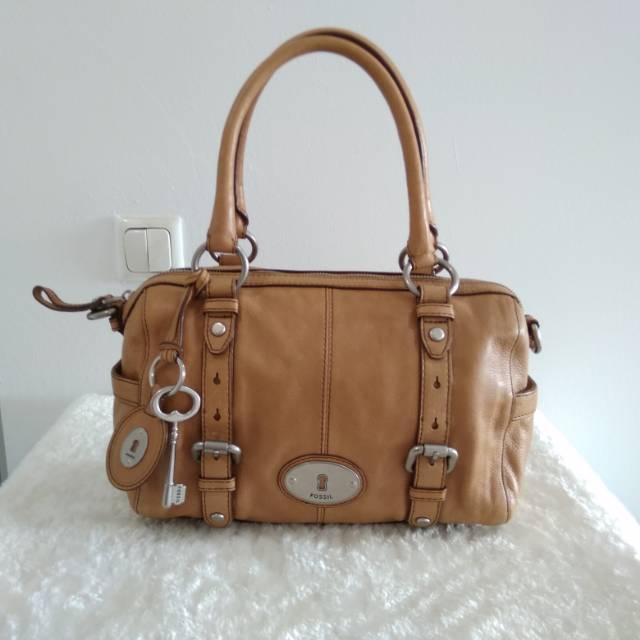Fossil Maddox Satchel Brown ( Preloved )