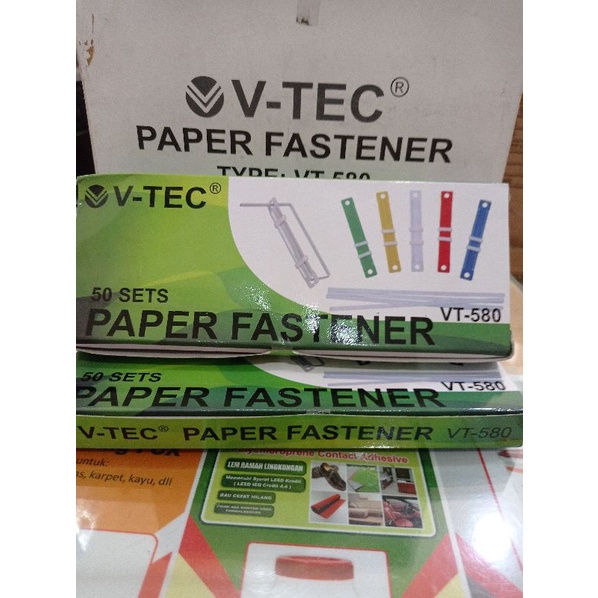 

paper fastener v- tec VT-580 isi 50sets