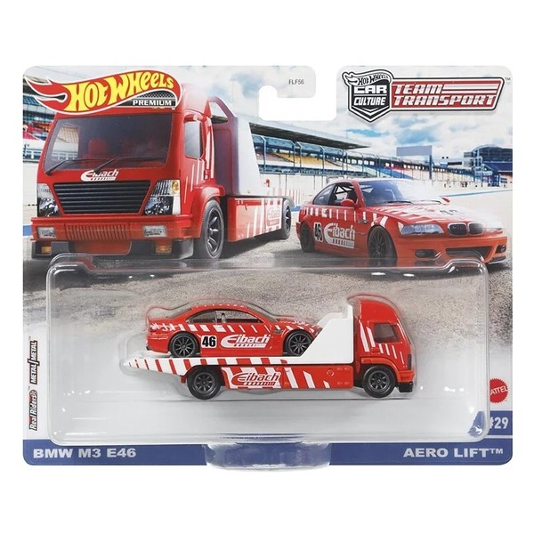 TT29 BMW M3 E46 AERO LIFT RED Eibach Team Transport Premium HW Diecast Hot Wheels