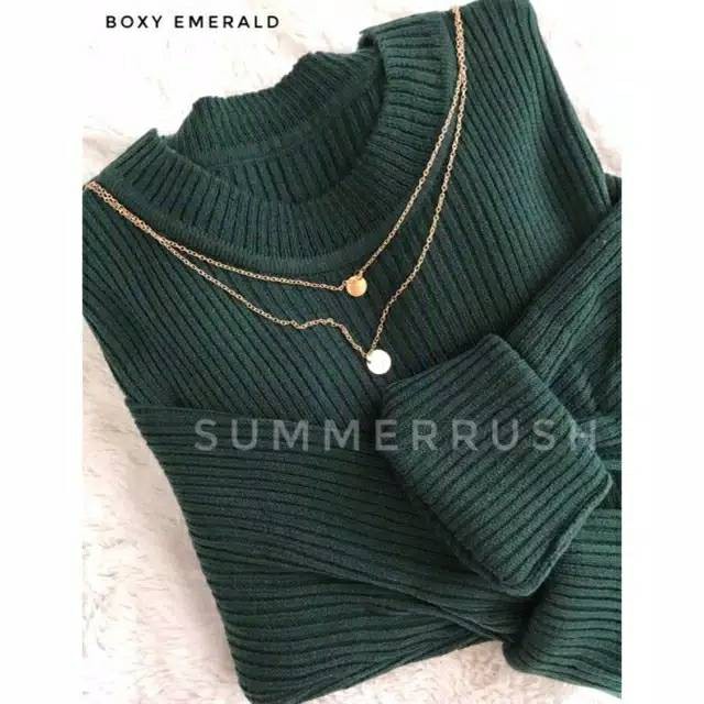 BEST SELLER BOXY ABG SWEATER RAJUT JUMBO WANITA OVERSIZE BAJU RAJUT POLOS HALUS ATASAN WANITA RAJUT PREMIUM-1