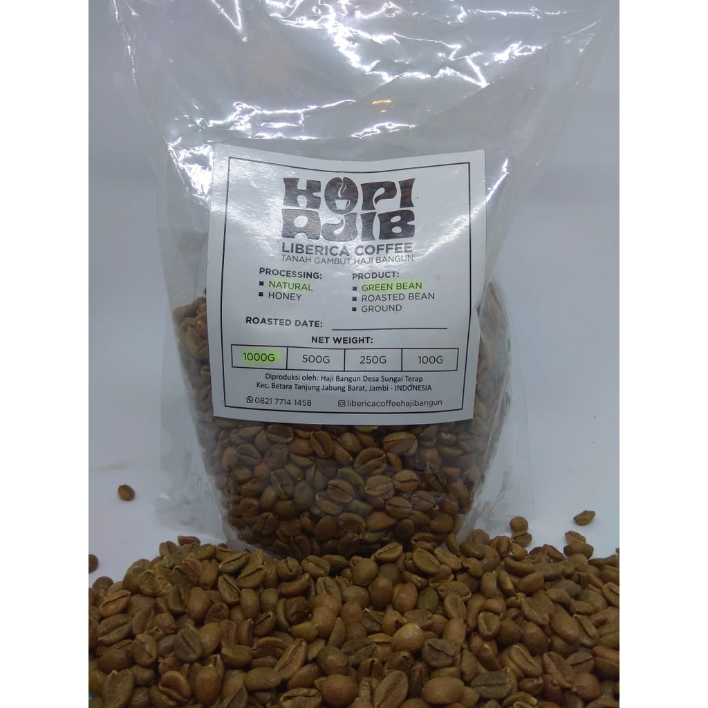 

Kopi Liberika (Green Bean) 1000 gram Rp. 85.000