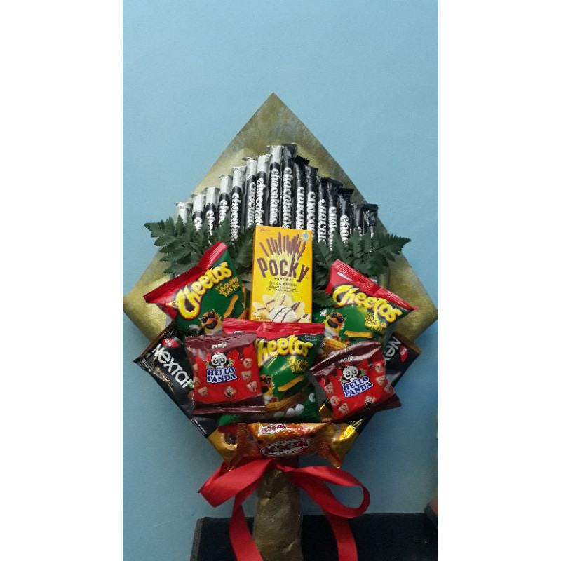 

Snack Bouquet Murah| Bouquet Snack| Hadiah Sidang | Hadiah Pacar | Hadiah Wisuda