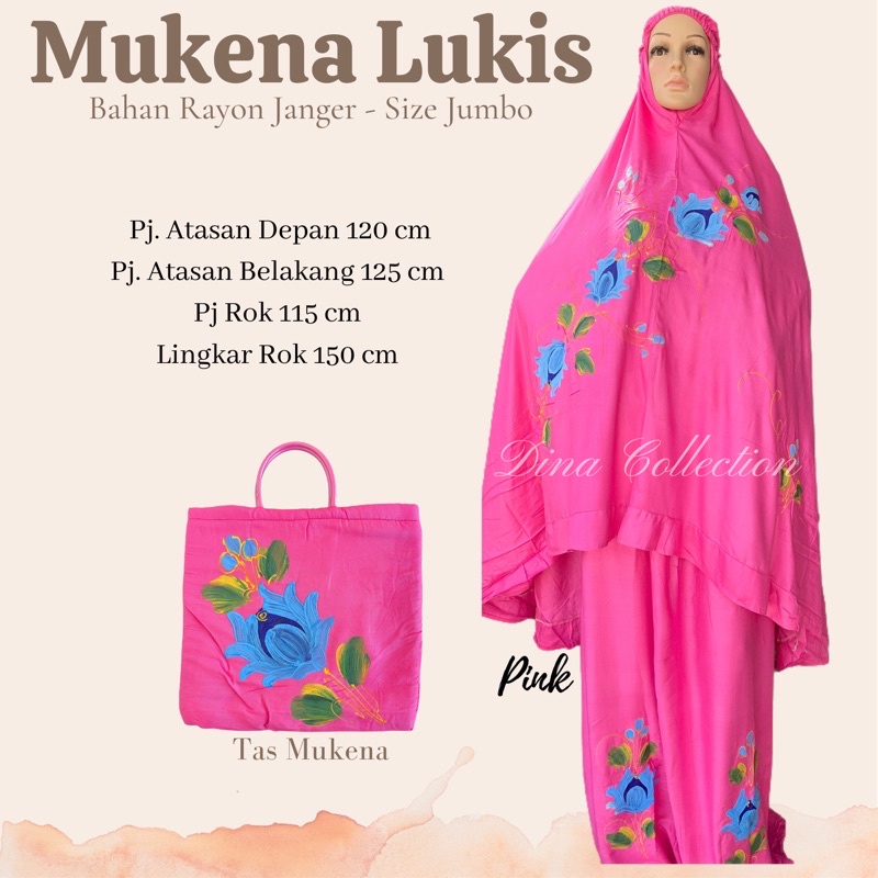 MUKENA LUKIS | MUKENA RAYON PREMIUM JUMBO