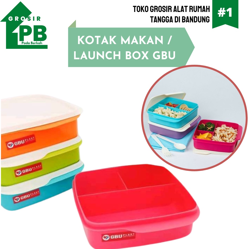 Kotak Makan Misting Tempat Makan Launch Box Plastik GBU QY
