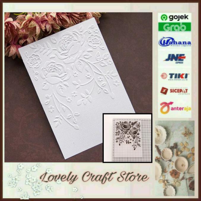 

Favorit] Embossing Folder #15 Flowers 14*10Cm Kartu, Scrapbooking, Sizzix
