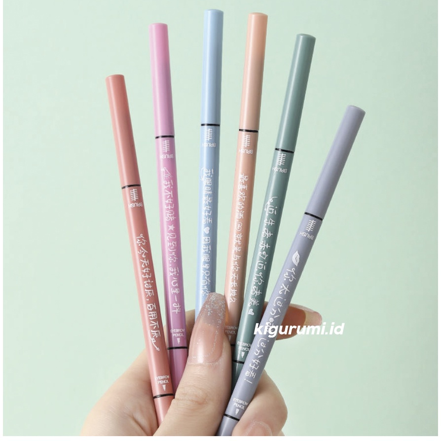 LAMEILA Pensil Alis 1 SET 6 PCS Alis Eyebrow Geometry Colors Double Heads Eyebrows LA145