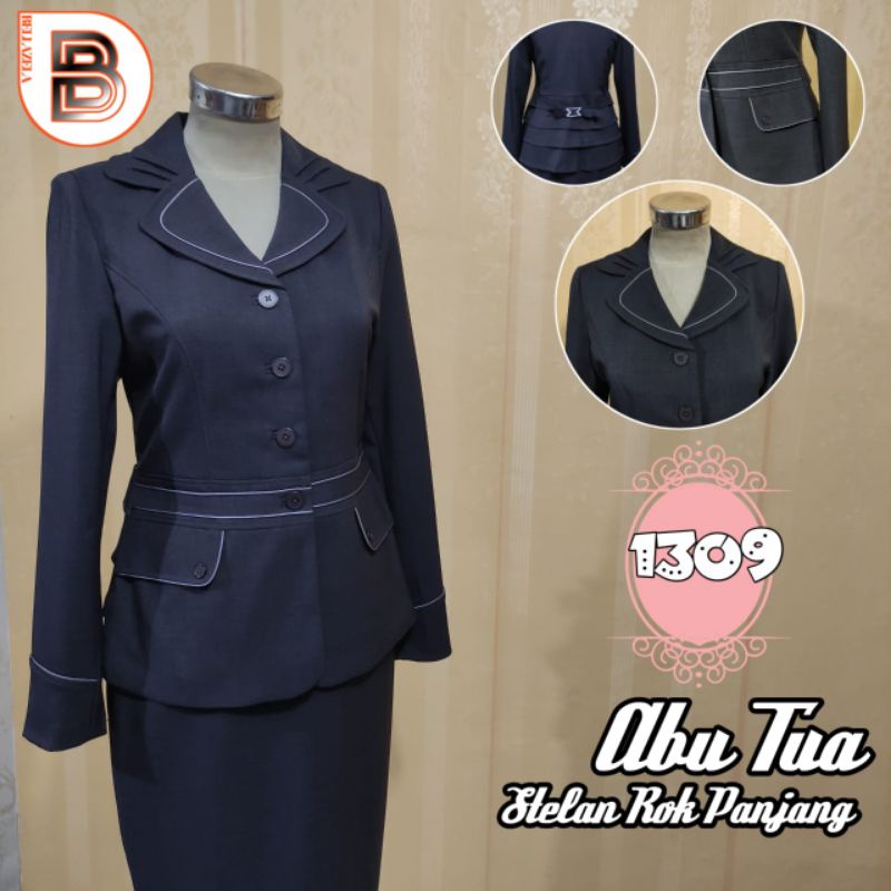 stelan blazer pns pemda guru ans abu tua 1309