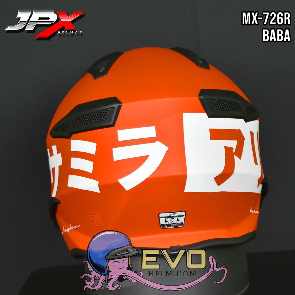 HELM JPX MX 726R BABA MX726R ORIGINAL JPX HELMET - JPX CAKIL MODULAR MX726 R MOTIF TERBARU