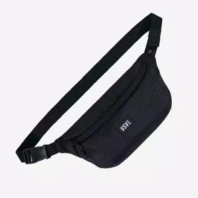 Visval Waist Bag Series - Tas Visval WaistBag SlingBag Tas Selempang - Hitam