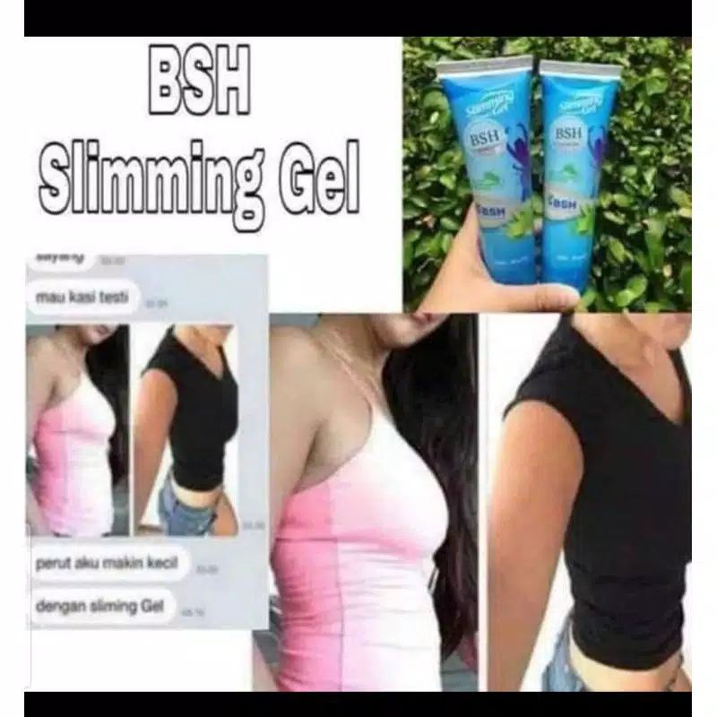 [ bisa COD] ~ PENURUN BERAT BADAN BSH SLIMMING GEL PEMBAKAR LEMAK PERUT