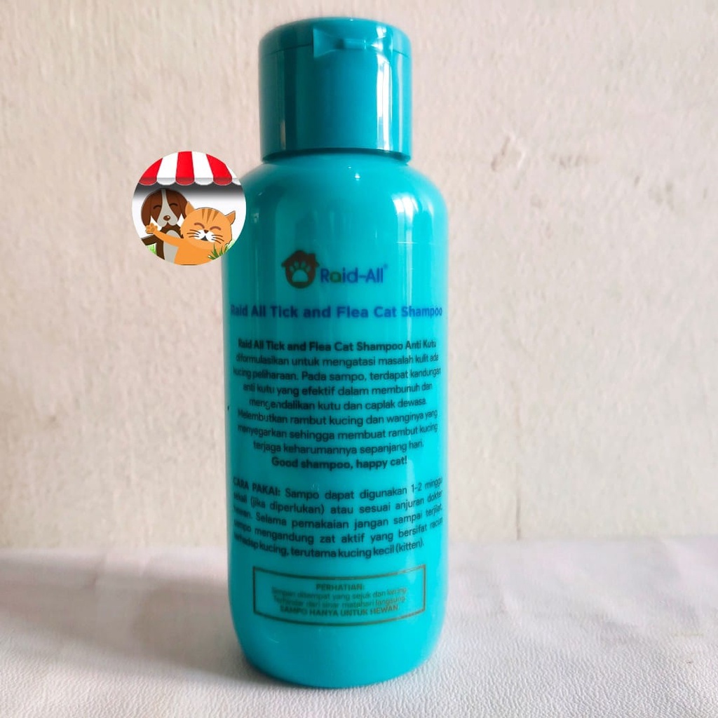 Shampoo Kucing Raid All Cat Tick n Flea 100ml Shampo Anti Kutu Caplak