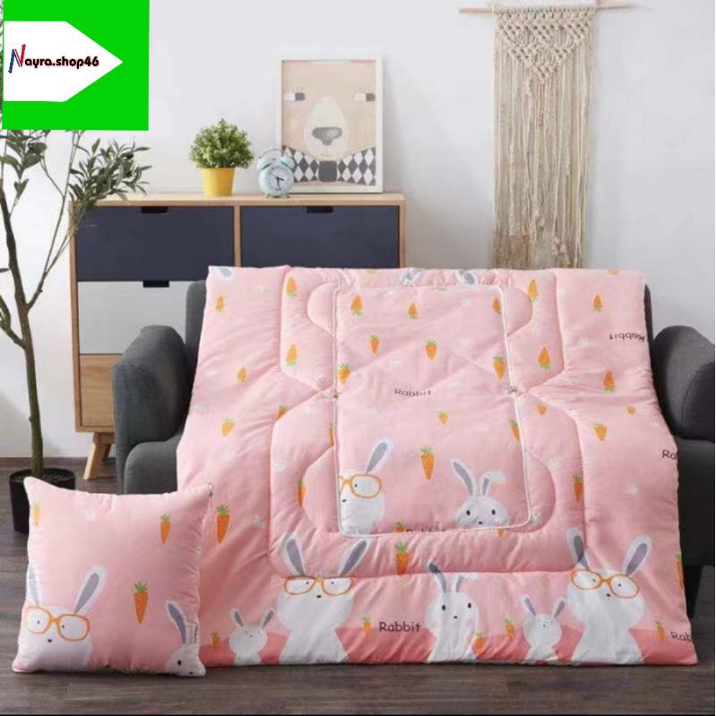 Balmut Bantal Selimut yang bisa di lipat jadi bantal - Threecat