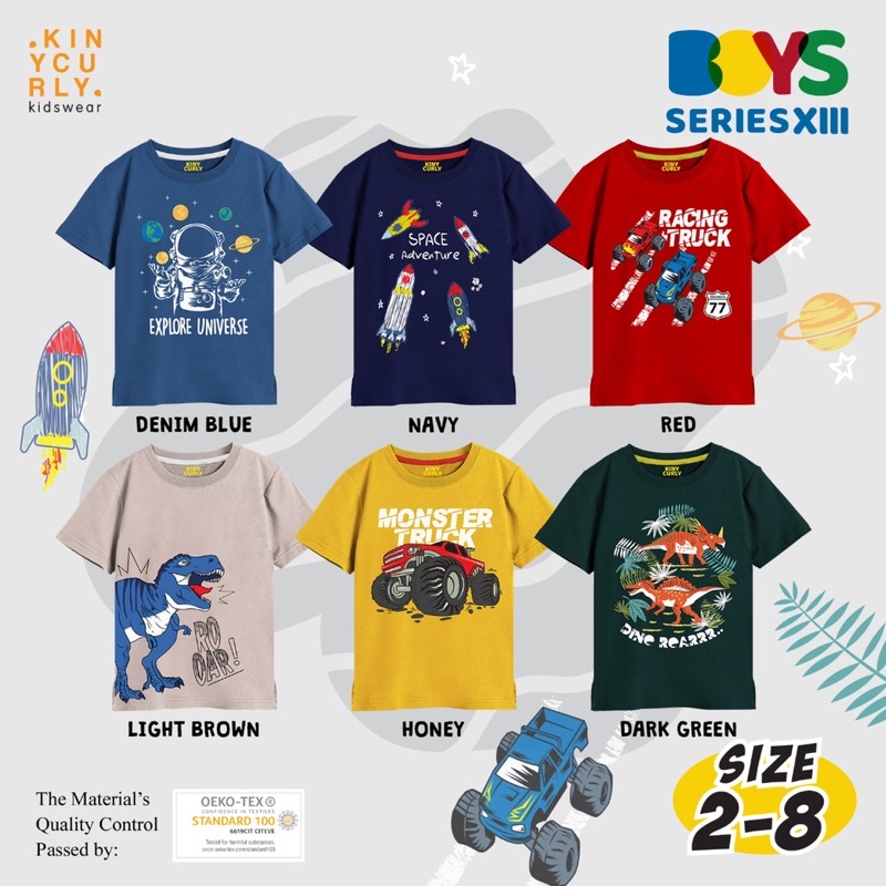 KAOS ANAK LAKI LAKI/ KAOS ANAK 1-8  THN/ KAOS ANAK LAKI LAKI LUCU/ MAYSHEILA