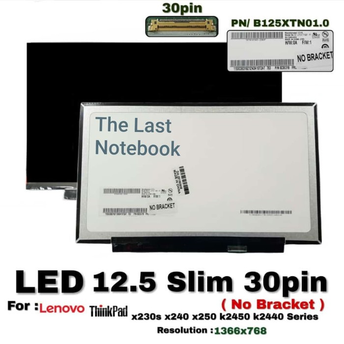 LED LCD LAPTOP LE X240 B125XTN01