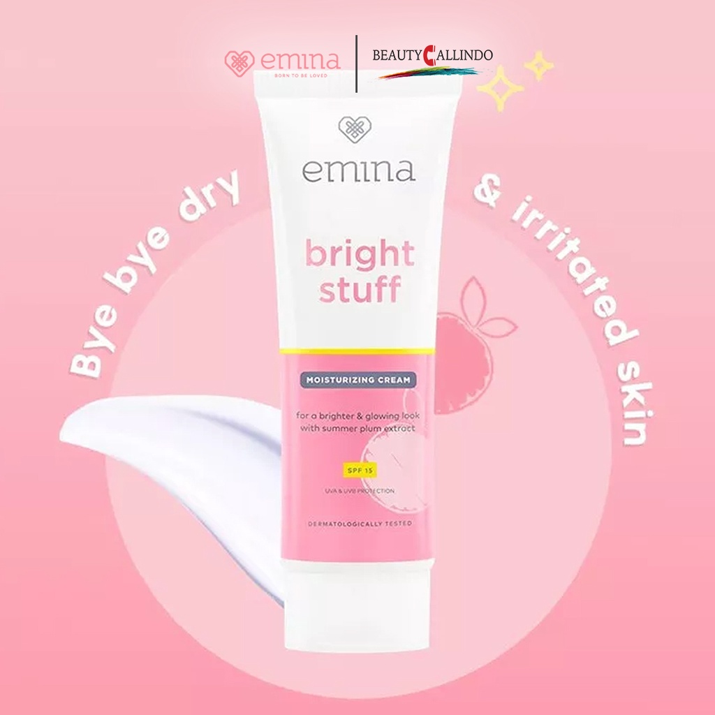 Emina Bright Stuff Moisturizing Cream SPF 15 - Pelembab Wajah