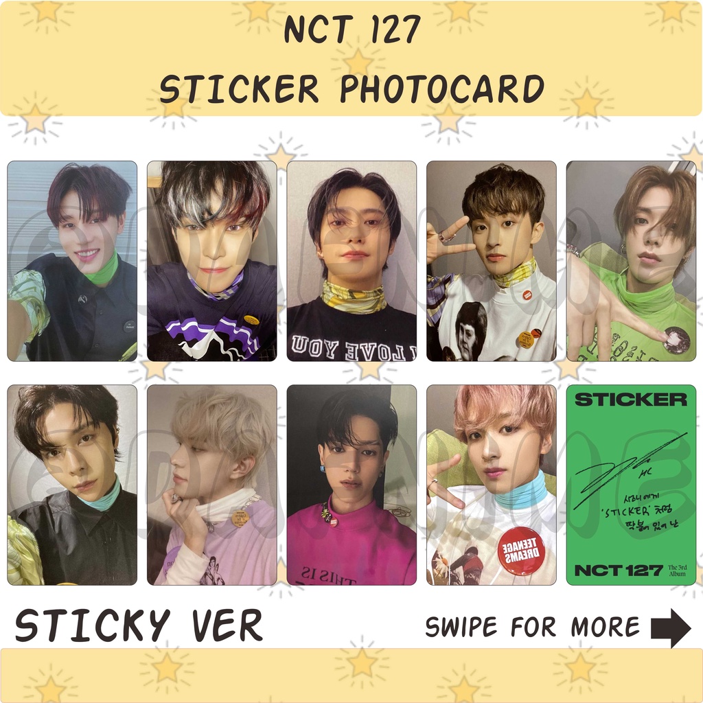 NCT 127 STICKER PHOTOCARD UNOFFICIAL