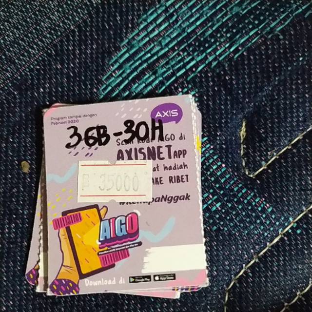 Voucher Axis 3GB 30Hari