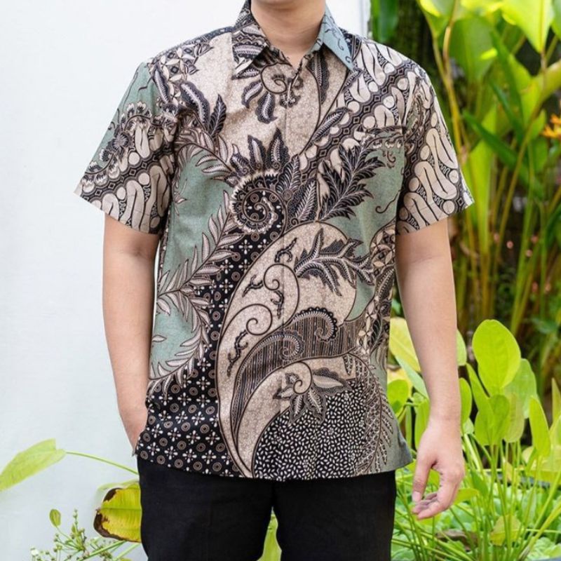 ATASAN KEMEJA BATIK KEMEJA BATIK PRIA LENGAN PENDEK