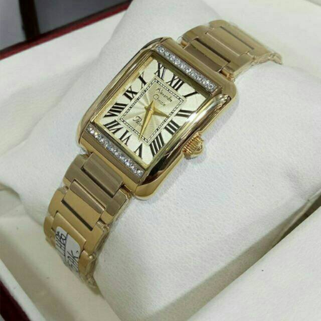 Jam Tangan Wanita Alexander Christie AC 2660 Gold Original