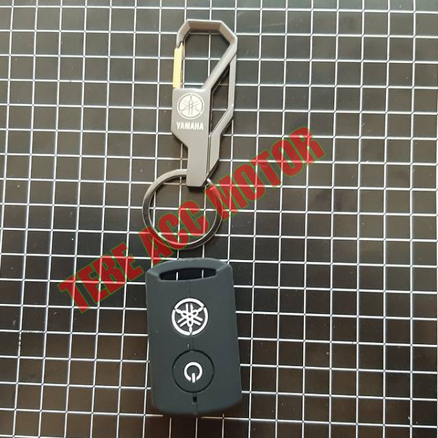 Gantungan kunci motor dan cover silikon remote keyless yamaha Nmax aerox lexi freego xmax