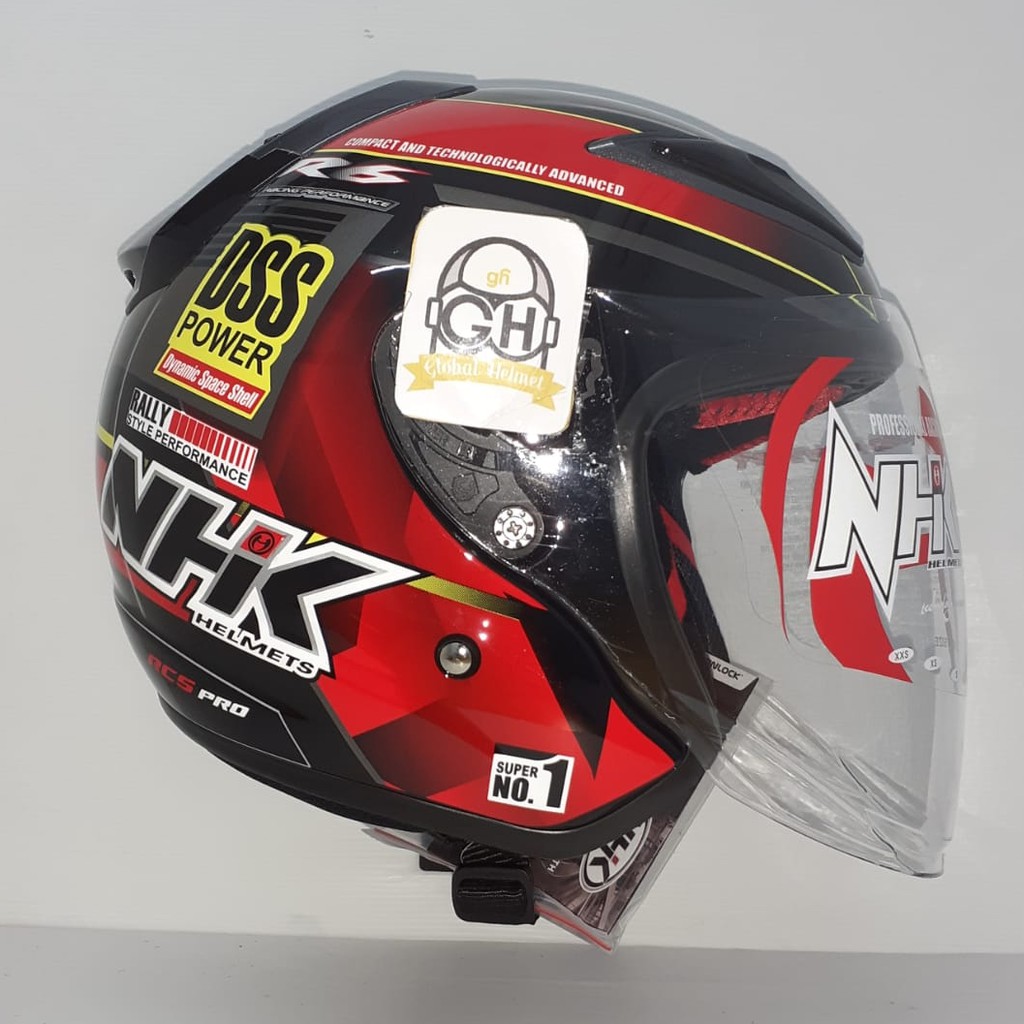 HELM NHK R6 MOTIF RALLY BLACK RED