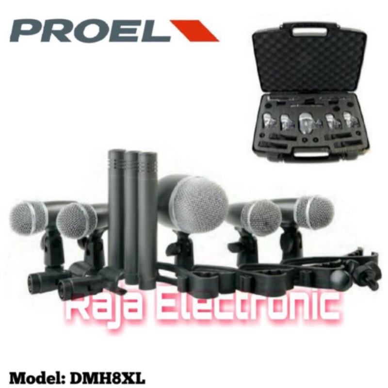 Mic Drum Proel DMH8XL Original Drum DMH 8 XL Garansi 1 Tahun.