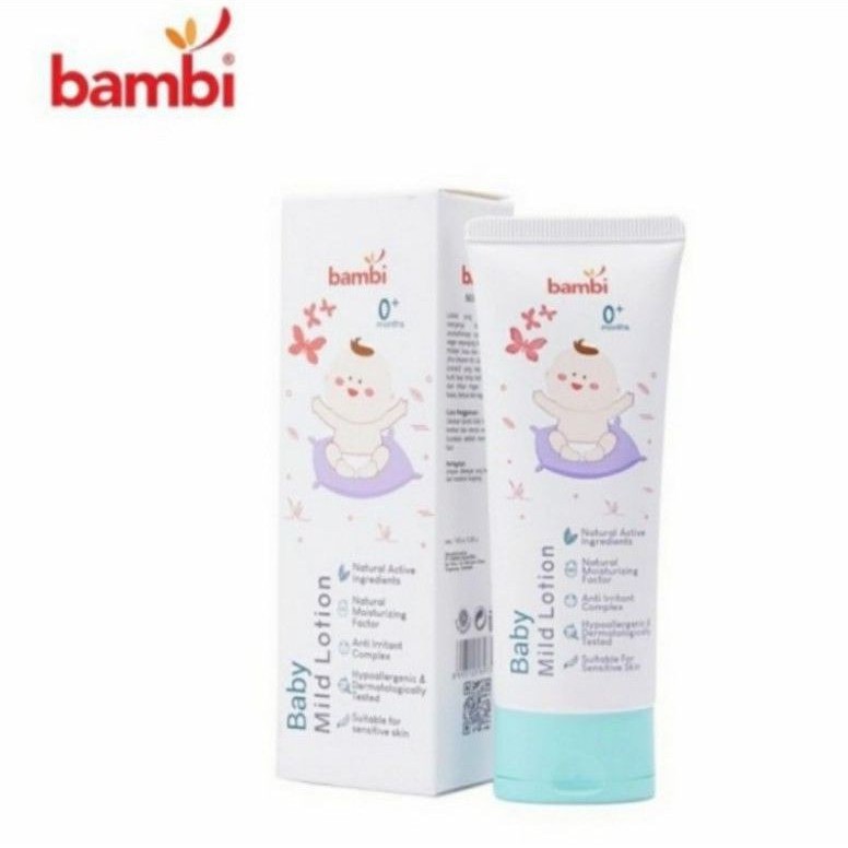 BAMBI Mild Lotion 100ml Baby Body Lotion Losion Bayi